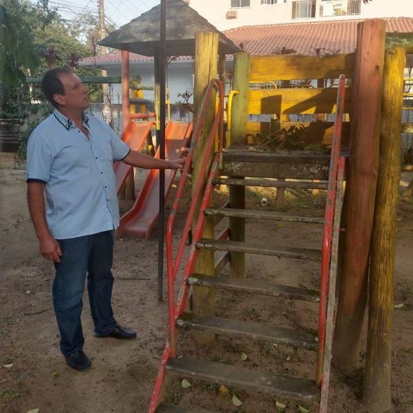 Vereador solicita melhorias para Parque Infantil de Gaspar