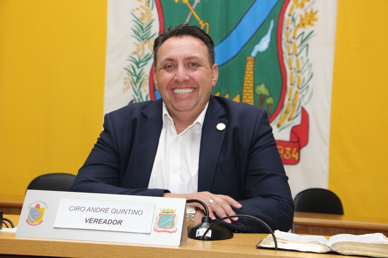 Ciro Quintino é reeleito presidente da Câmara de Vereadores de Gaspar
